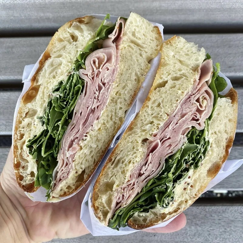 Rosemary ham sandwich